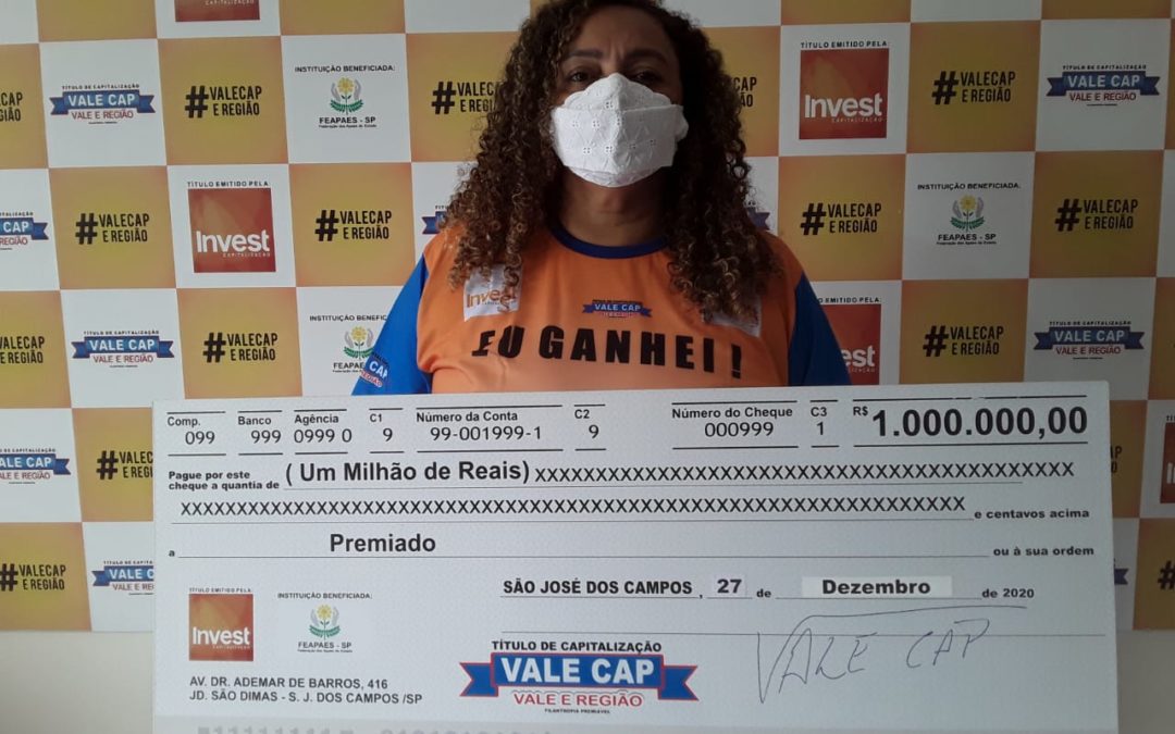 Funcionária Pública de Jacareí divide o prêmio de um milhão de reais no Vale Cap