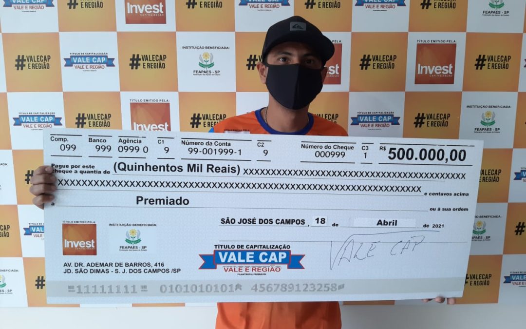 Morador de São José dos Campos ganha sozinho meio milhão de reais