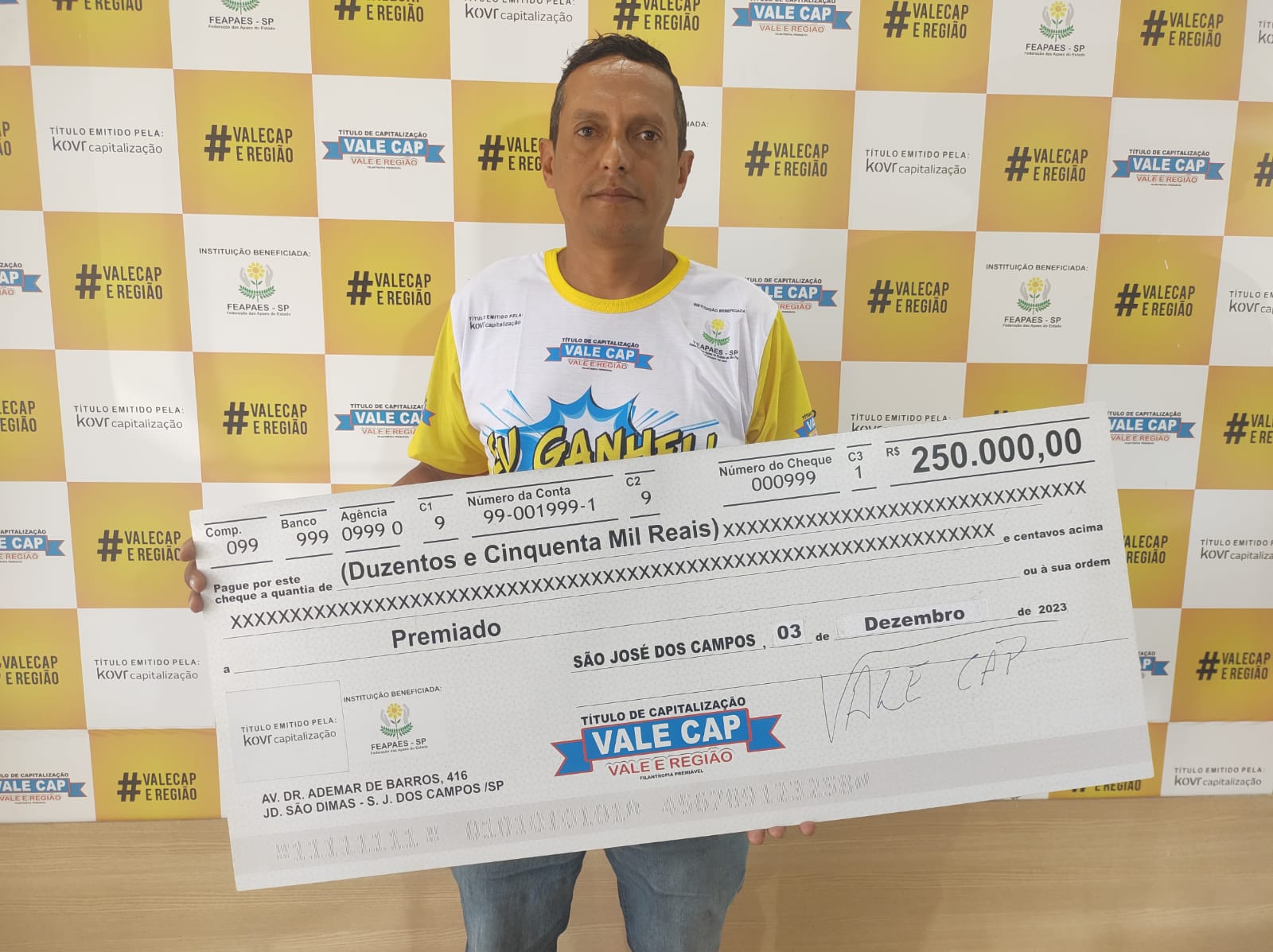 Instrutor de autoescola de Pindamonhangaba ganhou 250 mil e vai realizar seu maior desejo